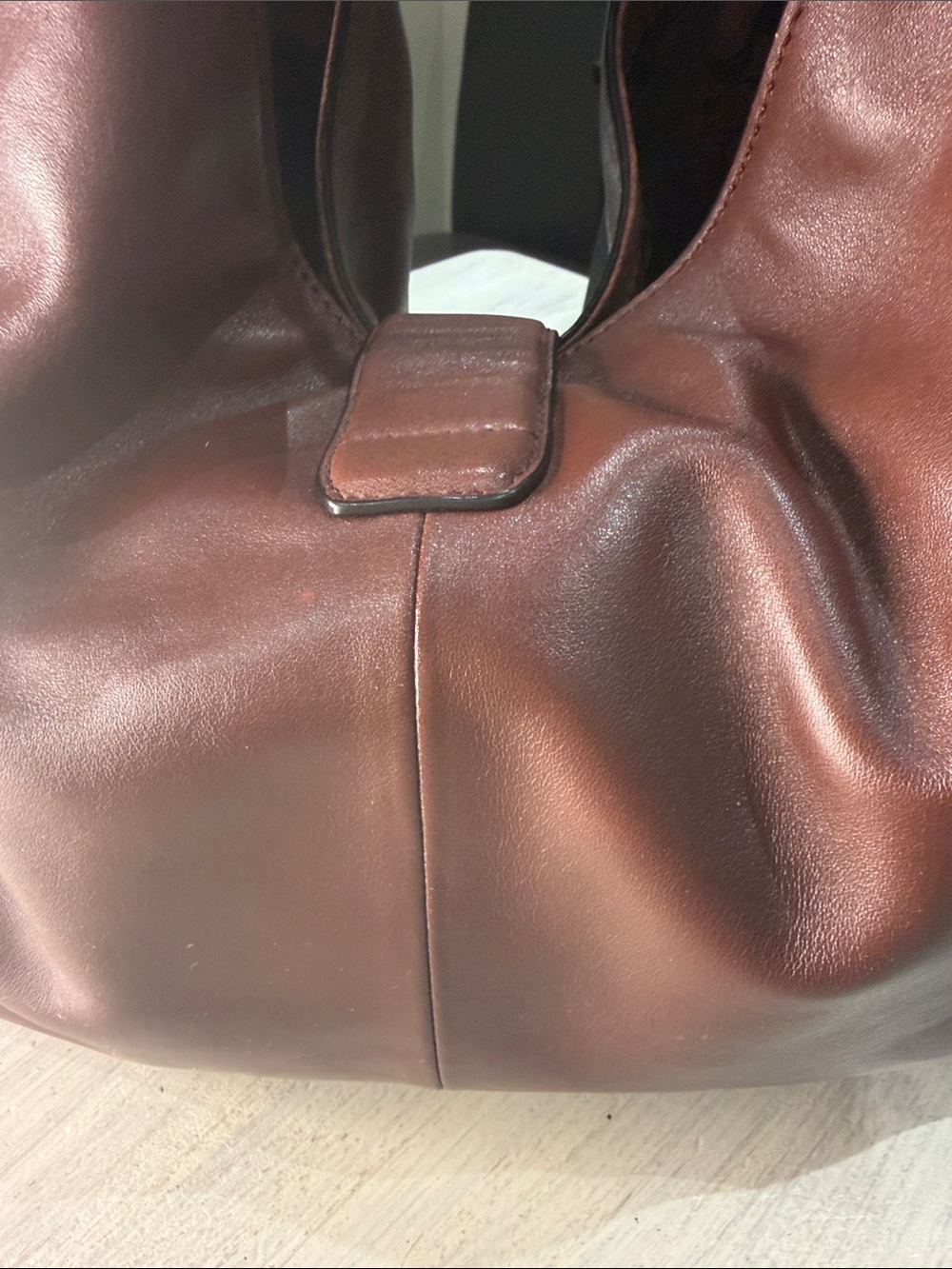 Coach Madison Large Studded Leather Hobo Brown - Picture 7 of 16
